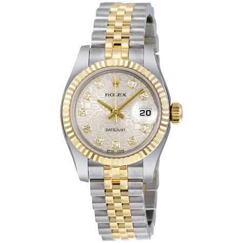 lady rolex gold w10 diamonds